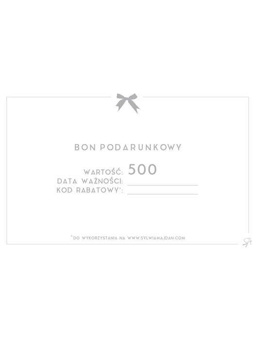 Bon Podarunkowy 500 PLN