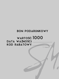 Bon Podarunkowy 1000 PLN