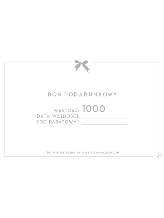 Bon Podarunkowy 1000 PLN